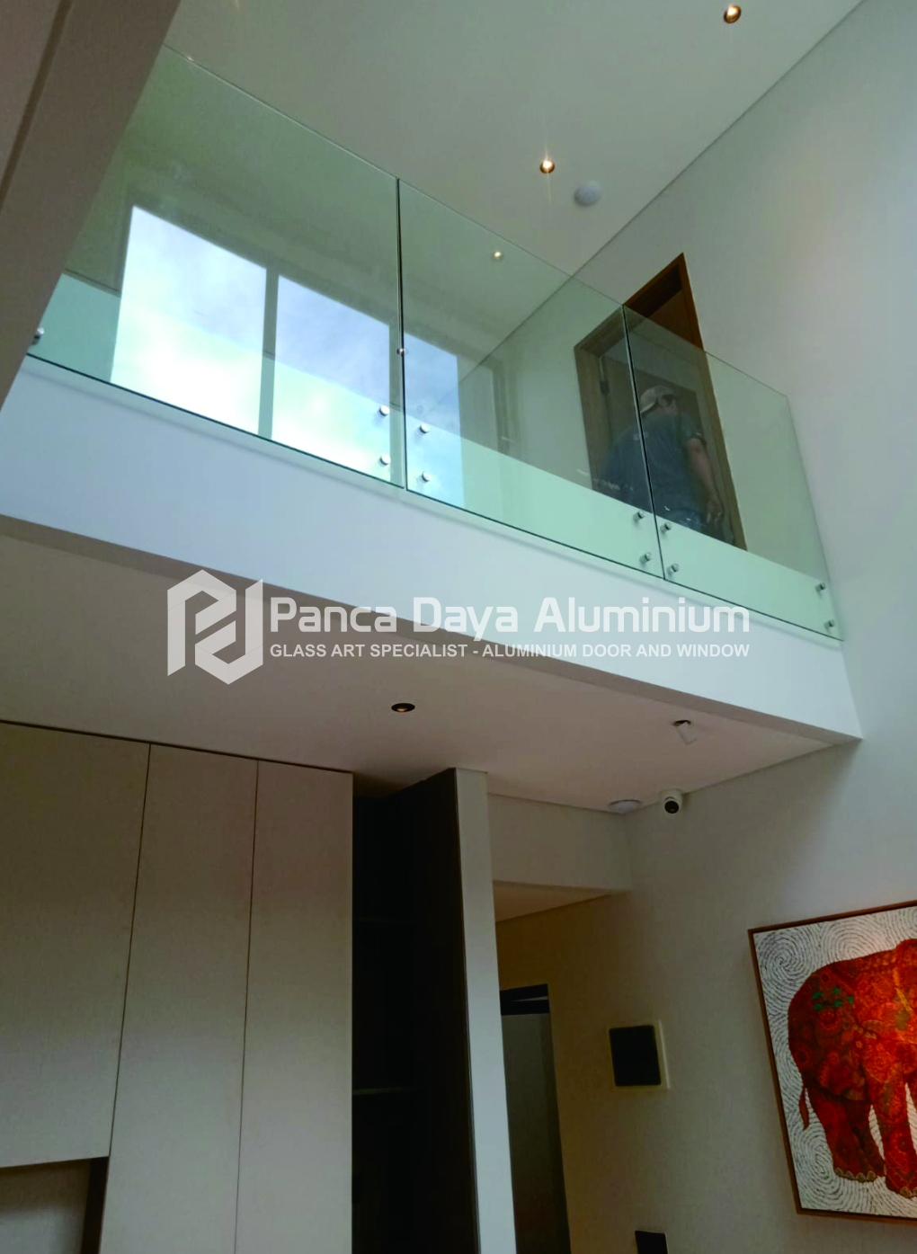 Railing Kaca Tempered Balkon & Void | Harga Terbaik & Bergaransi - Panca daya Aluminium