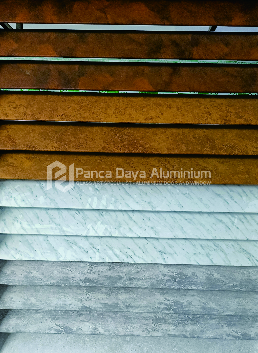 pilihan warna aluminium