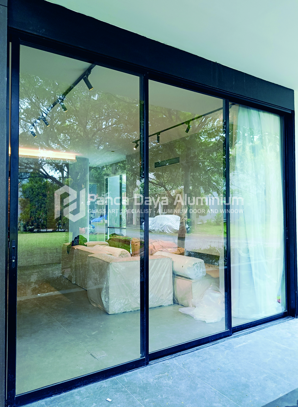 Sliding door-window black 6
